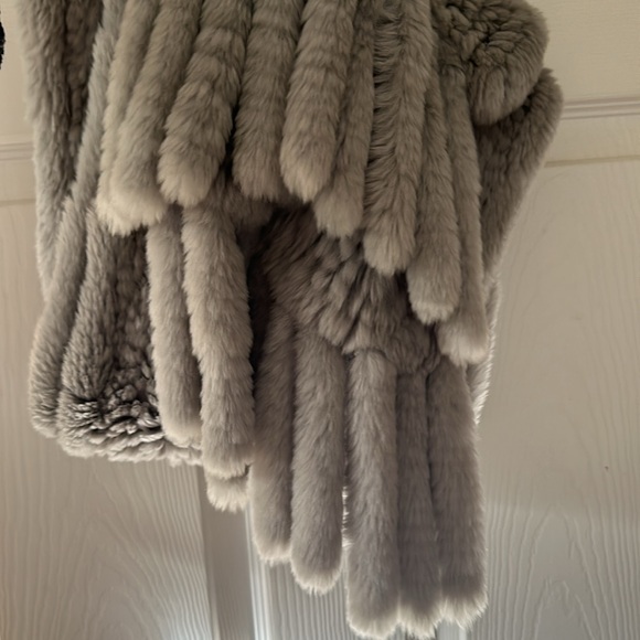 Tory Burch Rabbit Fur Fringe Scarf - Picture 14 of 16